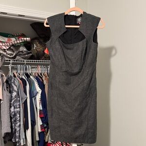 Vince Camuto Charcoal Cap Sleeve Dress